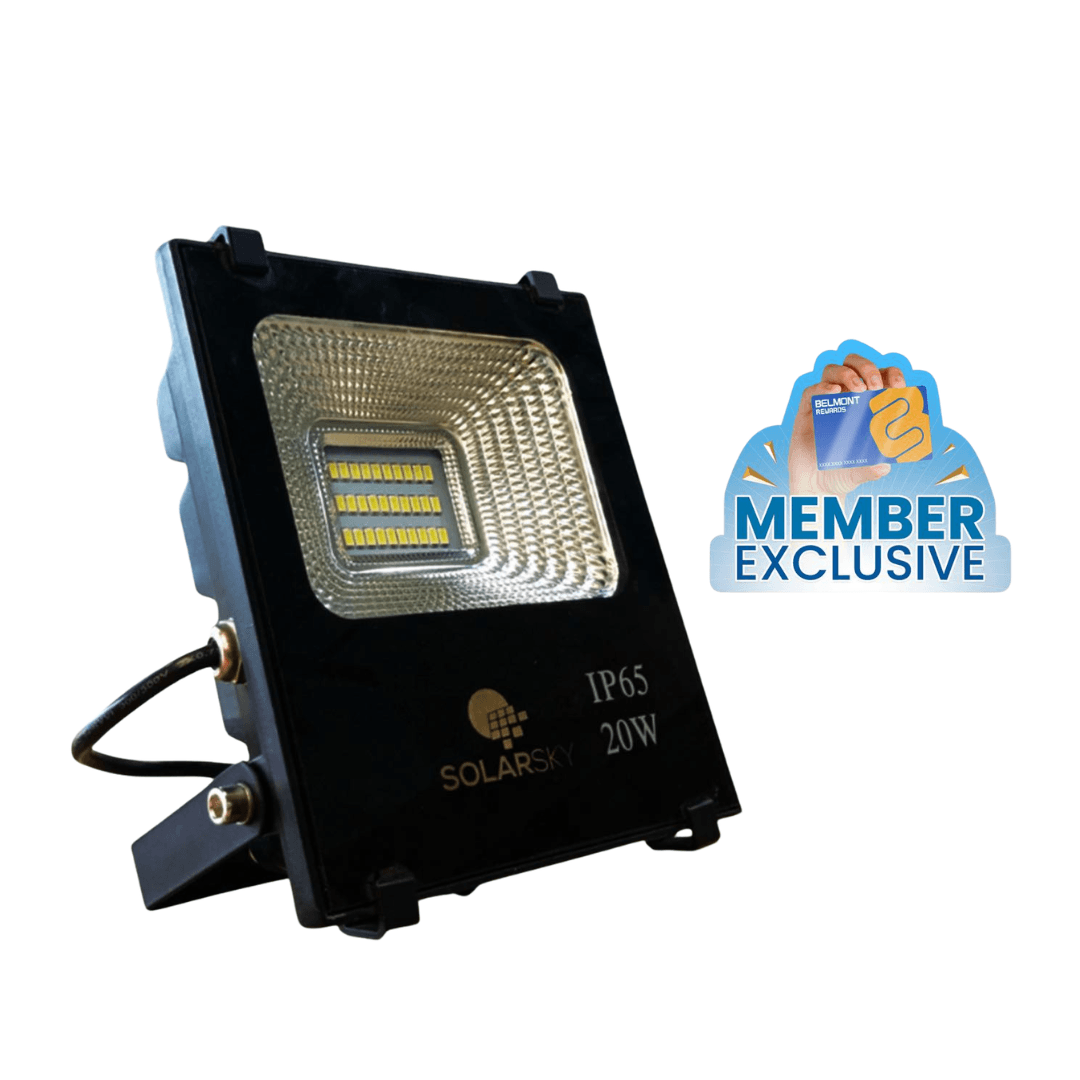 RECHARGEABLE SOLAR FLOOD LIGHT